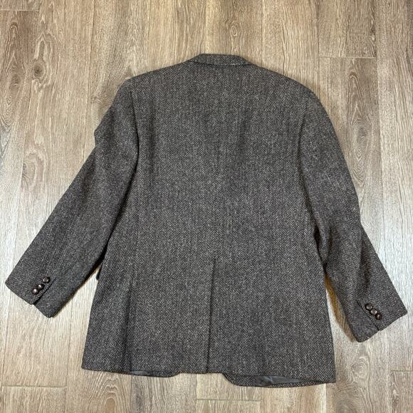 Harris Tweed Sport Coat Mens 42R Wool Harringbone Donegal - Picture 14 of 16